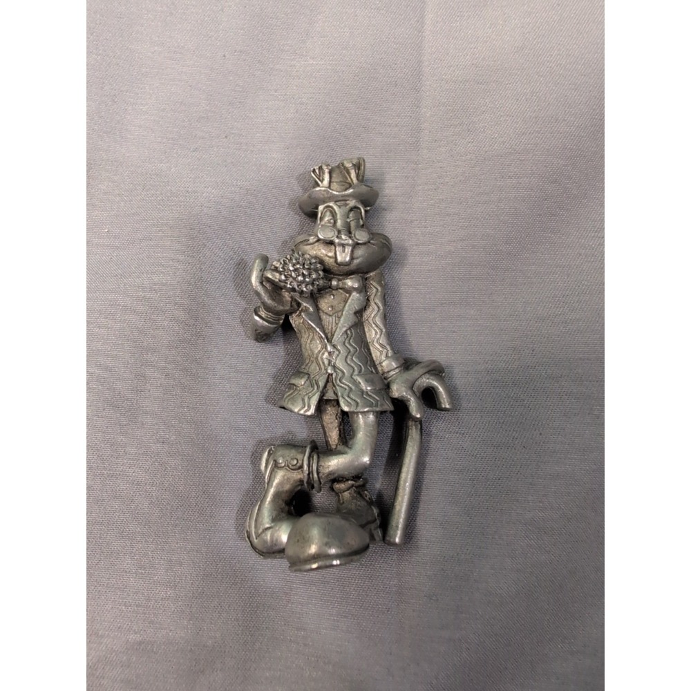 Vintage 1992 Pewter 3.5" Dapper Bugs Bunny Looney Tunes Warner Brothers